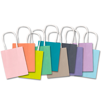 21219 - Folia - Kraft Paper Bags, Assorted Trend Colours