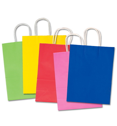 22409 - Folia - Kraft Paper Bags, Assorted Colours