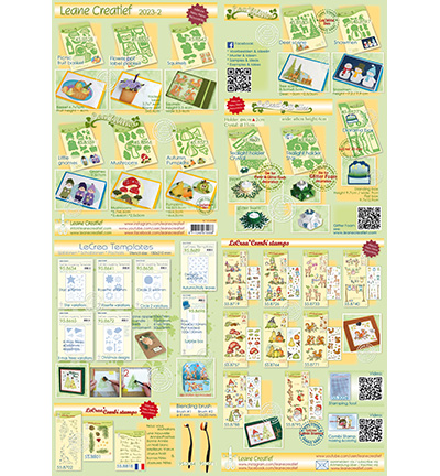 100.088 - Leane Creatief - A5 leaflets with overview new collection 2023-2