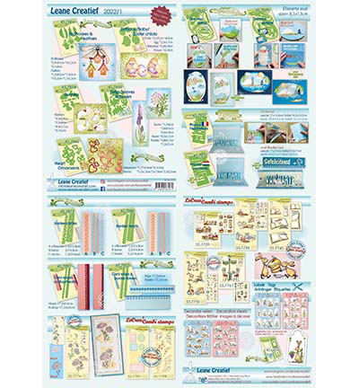 107.972 - Leane Creatief - A5  leaflet with overview new collection 2022-1