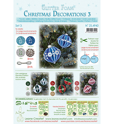 25.4940 - Leane Creatief - Christmas Decorations Set 3