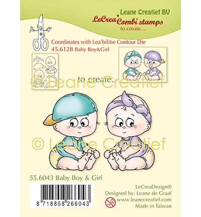 55.6043 - Leane Creatief - Baby jongen & meisje