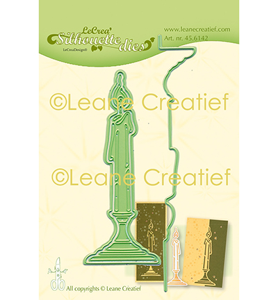 45.6142 - Leane Creatief - Candle silhouette cut and embossing die