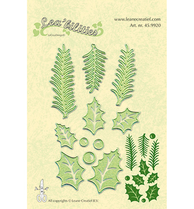 45.9920 - Leane Creatief - Holly leave, pine branches