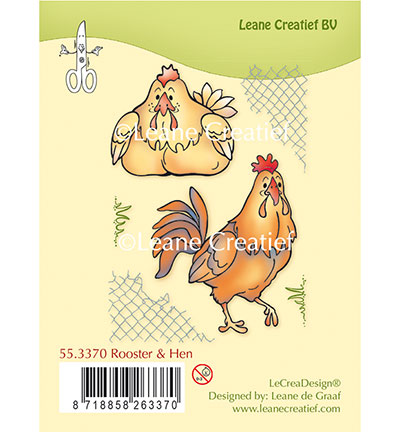 55.3370 - Leane Creatief - Rooster & Hen