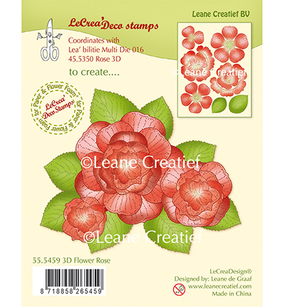 55.5459 - Leane Creatief - 3D Flower Rose
