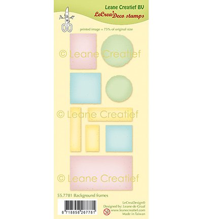 557.781 - Leane Creatief - Deco Clear stamp Achtergrond frames