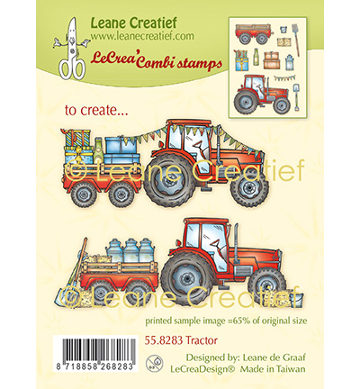 558.283 - Leane Creatief - Silikon Kombi Stempel Traktor
