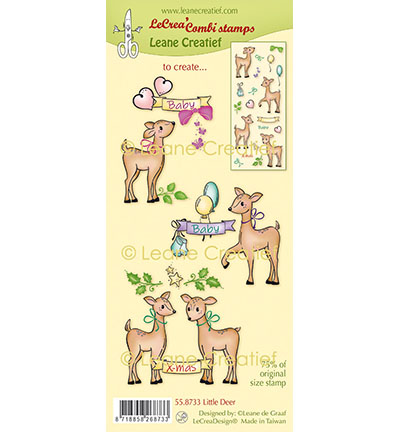 558.733 - Leane Creatief - Combi clear stamp, Faons