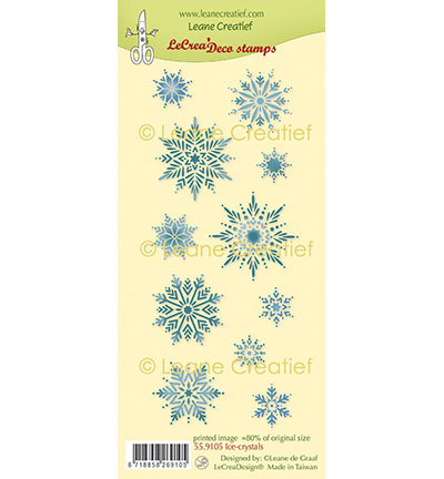 559.105 - Leane Creatief - Deco clear stamp, IJs kristallen