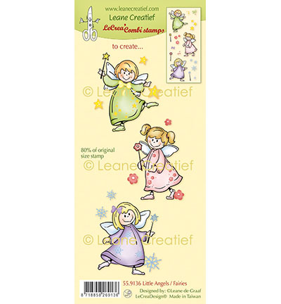 559.136 - Leane Creatief - Combi clear stamp Little Angels / Fairies