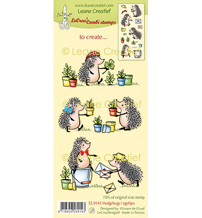 559.143 - Leane Creatief - Silikon Kombi Stempel, Igel