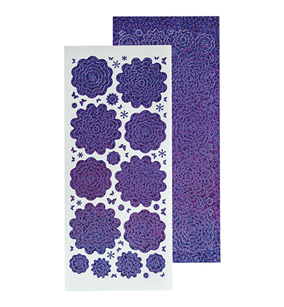 61.5817 - Leane Creatief - Stickers 2. diamond purple