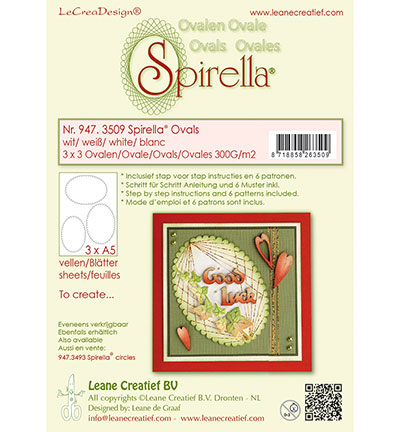 947.3509 - Leane Creatief - 9 circles, 3 sizes, instructions and 6  patterns
