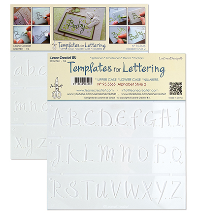95.5565 - Leane Creatief - Alphabet style 2, Upper case+ Lower case+Numbers