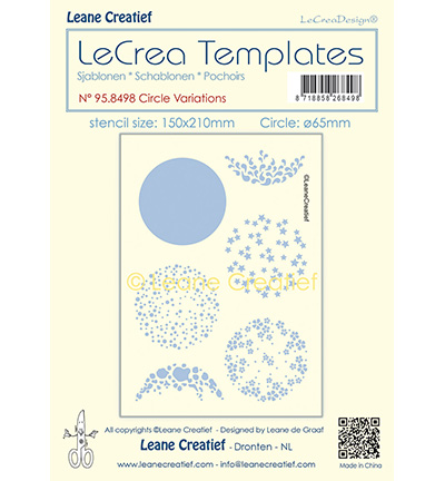 958.498 - Leane Creatief - Pochoir Variations de Cercles