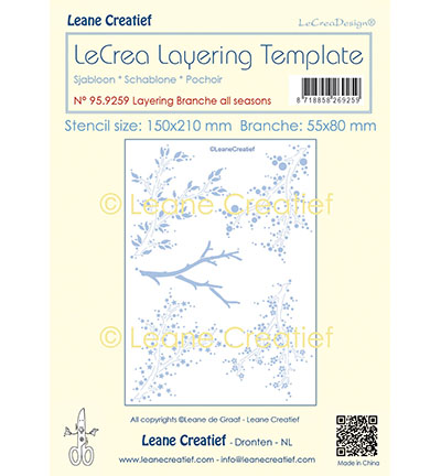 959.259 - Leane Creatief - Layering template, Branches 4 Seasons