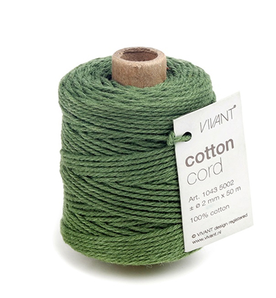 1043.5002.69 - Vivant - Cotton cord, dark green