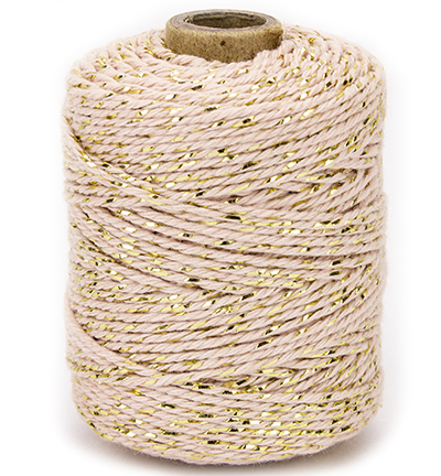 1050.5002.12 - Vivant - Cotton cord luxe, gold / marble rose
