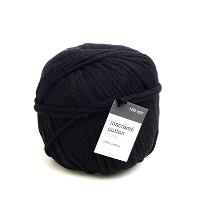1059.15005.85 - Vivant - Macrame Cotton Cord, Noir