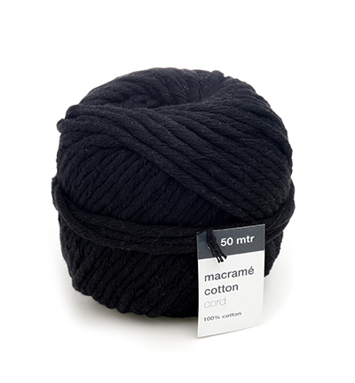 1059.5005.85 - Vivant - Macrame Cotton Cord, Noir