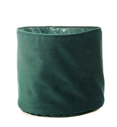 5354D.1416.69 - Vivant - Velvet Deluxe Pot Basket, Dark Green