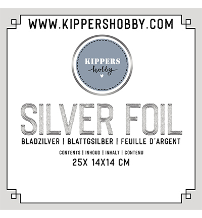 2ZAL14LB - Kippers - (25) feuilles métal argente