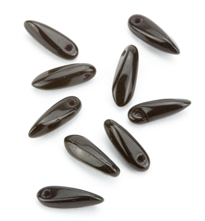 690014 / 23980 - Kippers - (100) Drop bead, Black
