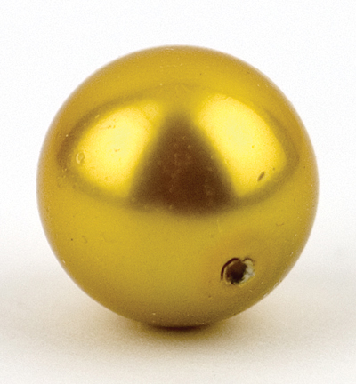 G 1648 - Kippers - (75) Perles Fines Rondes, 6mm, jaune