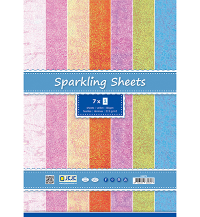 8.6875 - JeJe - Sparkling Sheets A4, Assorti