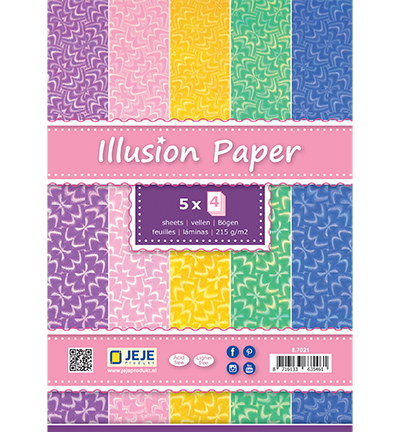 8.7021 - JeJe - Illusion Paper A5, Assorti