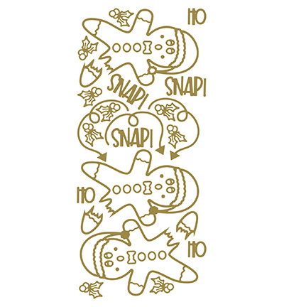 573600 G/G - JeJe - 10 Stickers Gold/Gold, Oh Snap