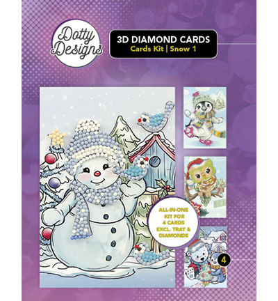 DDDCK004 - Dotty Designs - Diamond 3D Cards Kit 04 Snow