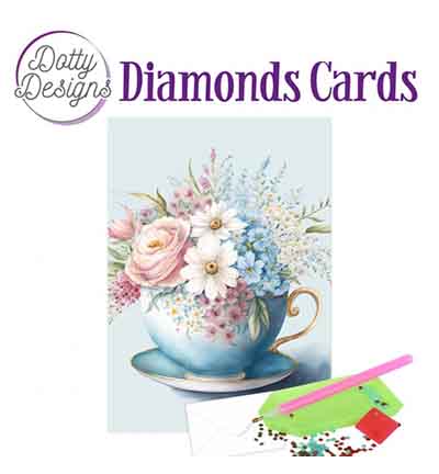 DDDC1192 - Dotty Designs - Diamond Cards, Cup of Blooms 2