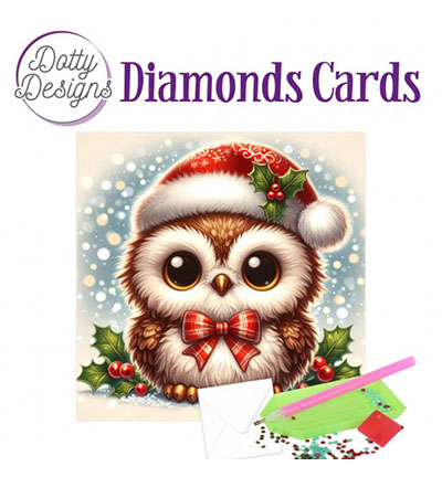 DDDC1203 - Dotty Designs - Diamond Cards, Christmas Owl 2 - 