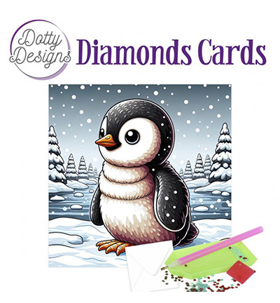 DDDC1209 - Dotty Designs - Diamond Cards, Penguin 2 - 