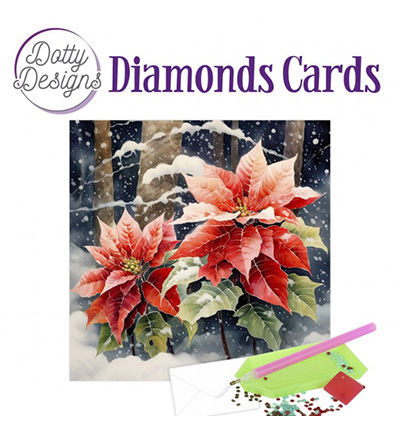 DDDC1212 - Dotty Designs - Diamond Cards, Poinsettia - 