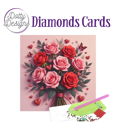 DDDC1224 - Dotty Designs - Diamond Cards - Rode rozen