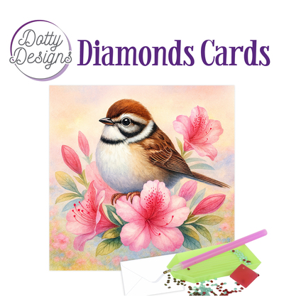 DDDC1218 - Dotty Designs - Diamond Cards - Bruine vogel