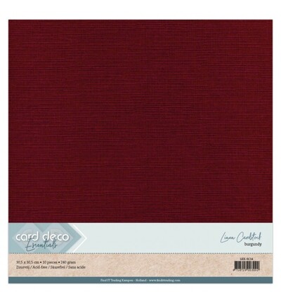 LKK-SC14 - Card Deco - Scrap, Bordeaux