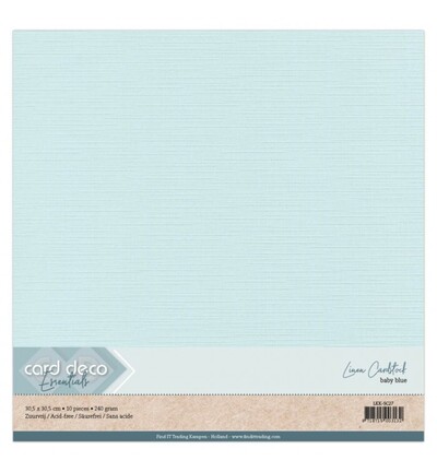 LKK-SC27 - Card Deco - Scrap, Babyblauw