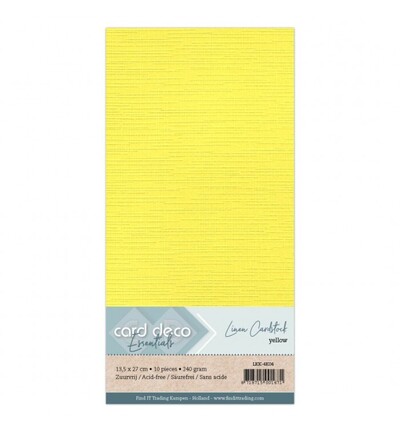 LKK-4K04 - Card Deco - Cardstock, Geel