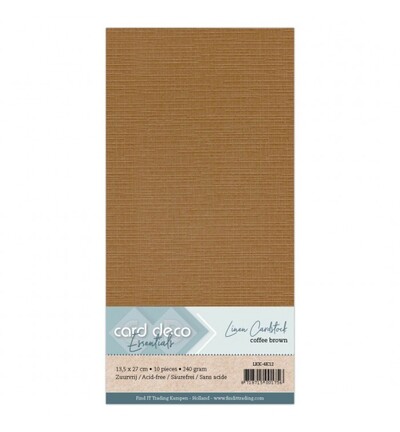 LKK-4K12 - Card Deco - Cardstock, Koffiebruin