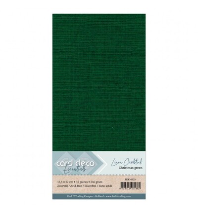 LKK-4K23 - Card Deco - Cardstock, Kerstgroen