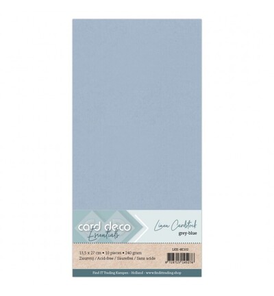 LKK-4K102 - Card Deco - Cardstock, Grijsblauw