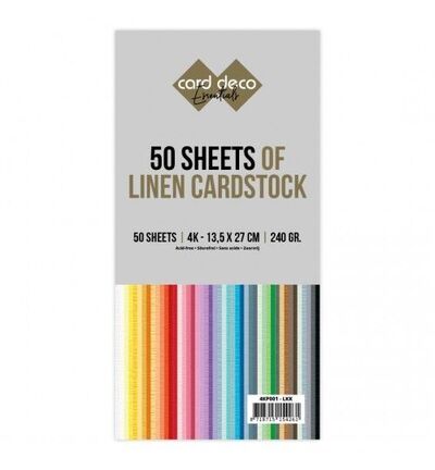 4KP001-LKK - Card Deco - Jumbo kartonpakket Card Deco 4K – 50 vel