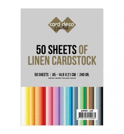 A5P001-LKK - Card Deco - Jumbo kartonpakket Card Deco A5 – 50 vel