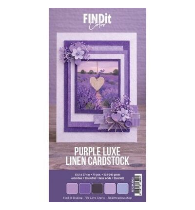 FITCB4k003 - Find It Color - Find It Color Linen Cardstock Pack 4K – Purple Love