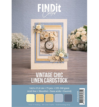FITCBA5005 - Find It Color - Find It Color Leinenkarton Set A5 – Vintage Chic