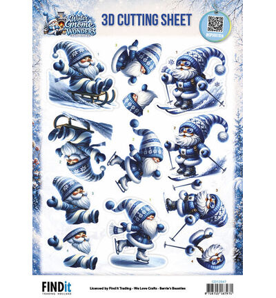 CD12547 - Find-it - 3D-Ausschneidebogen 10 Stück – Winter Fun
